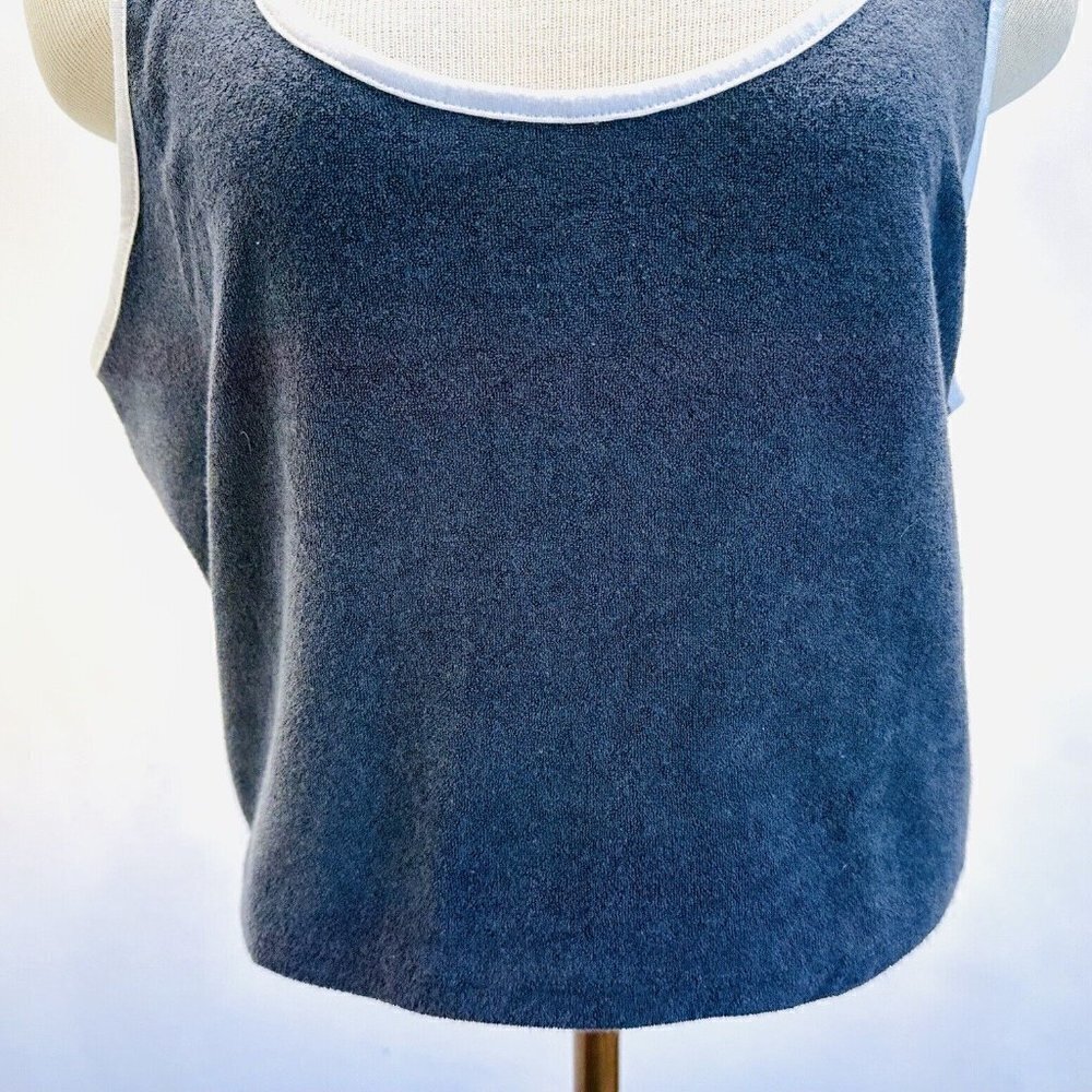 NWT SO GOODS FOR LIFE Juniors Sleeveless Pullover Cropped Gray Tank Top Size XL - Picture 3 of 7